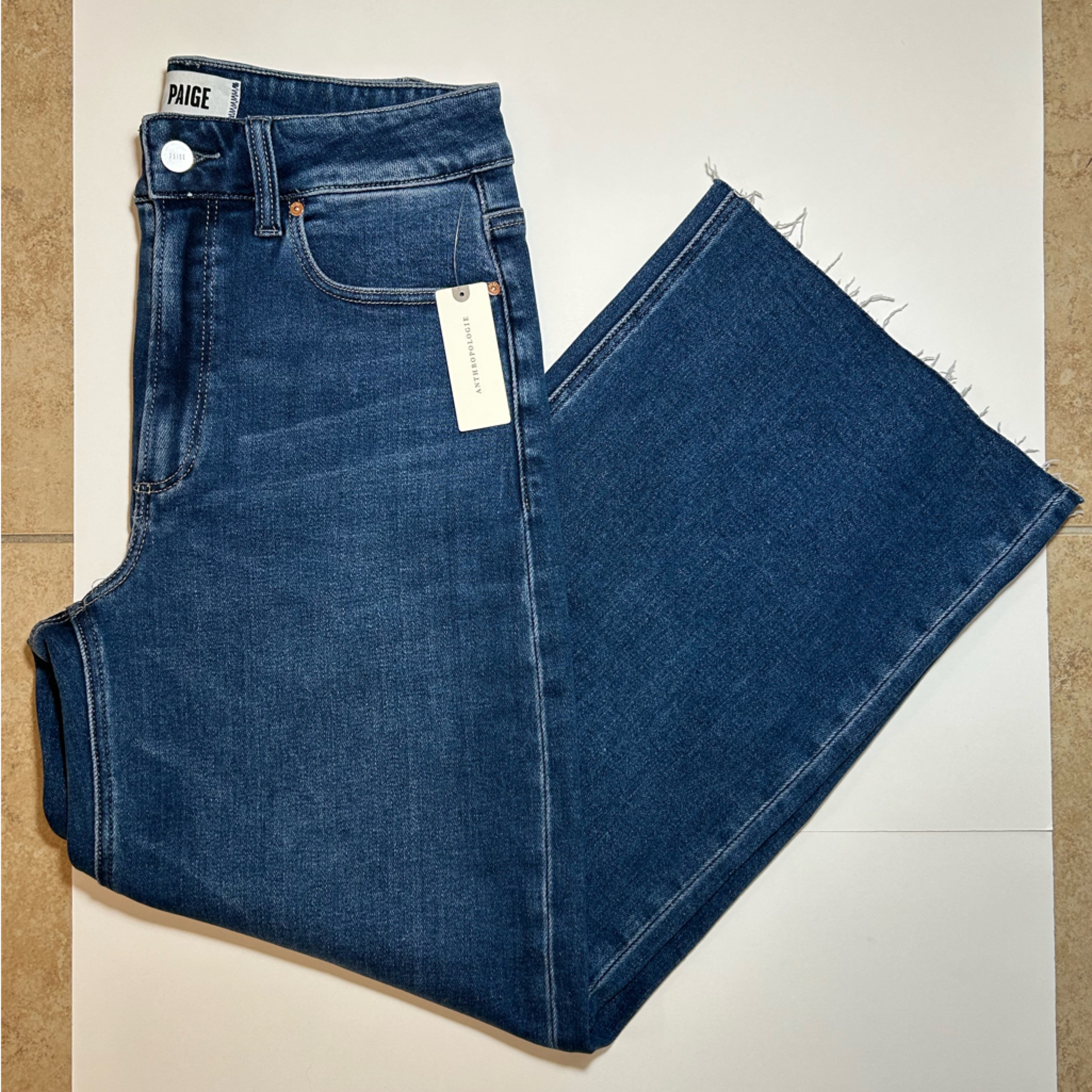 Nwtpaige Anessa High Rise Ankle Wide Leg Jean In Transcend Vintage